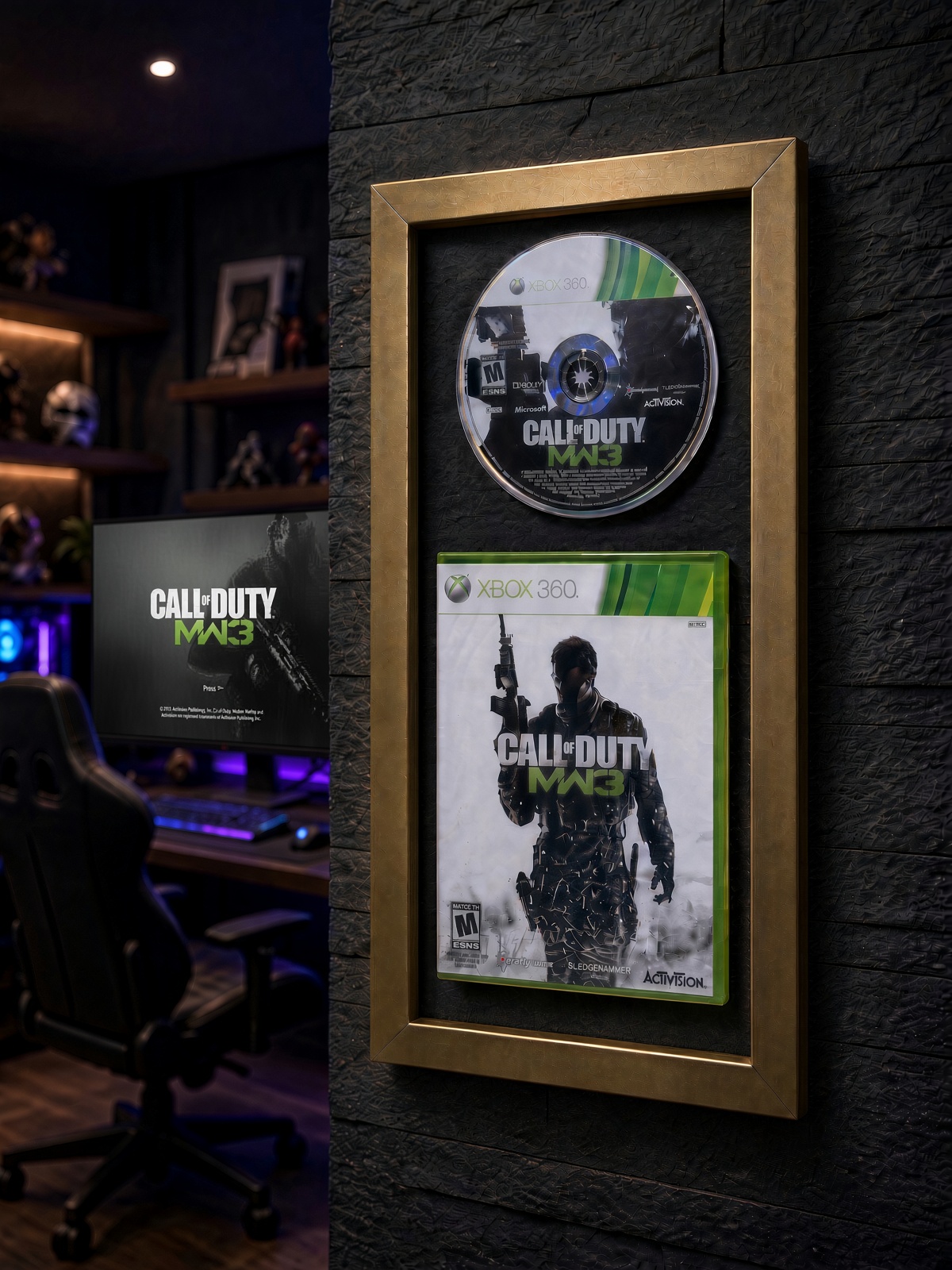 Win a Gold Framed Call of Duty MW3 at Infinity Arcade retro gaming tournament in Torrington Connecticut